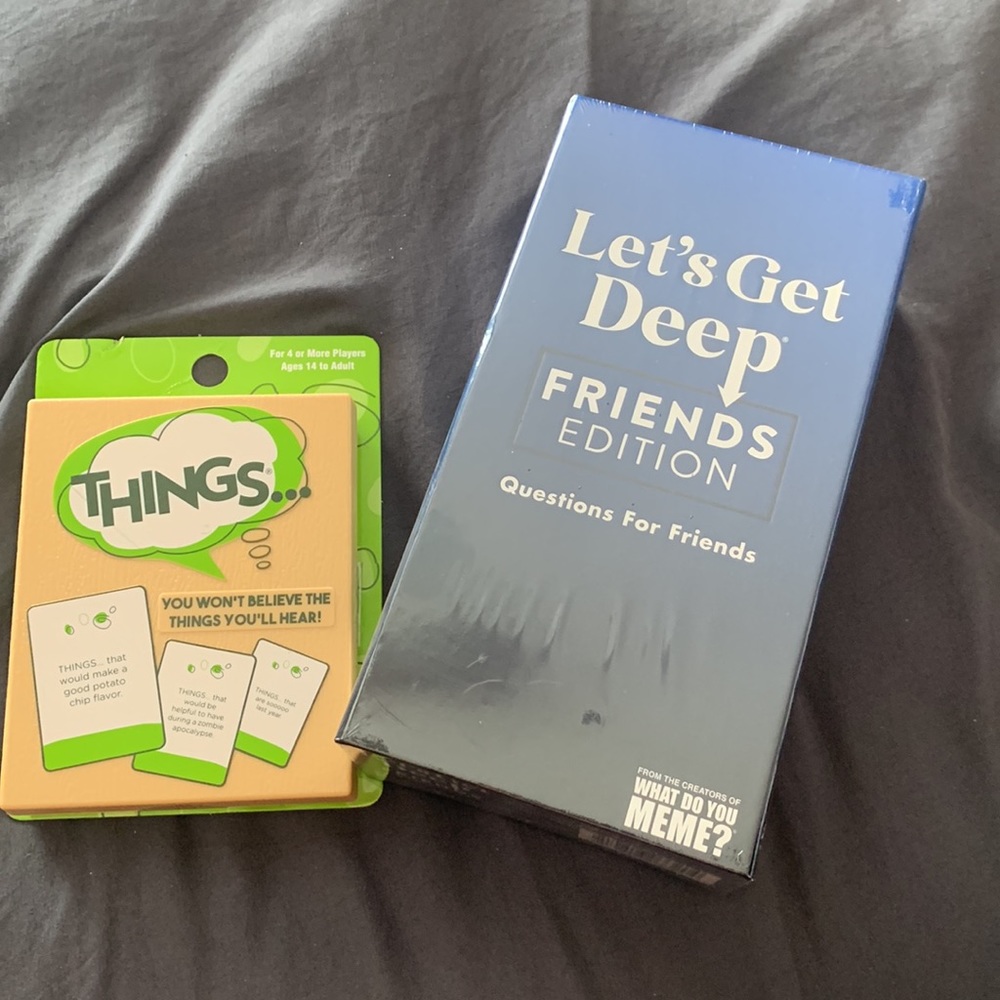 Card game "Lets get deep Friends edition" What do you meme creators